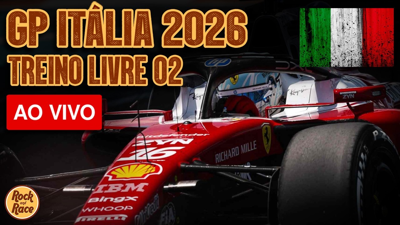 GP ITÁLIA 2026 - Treino Livre 02 - AO VIVO - Análise e comentários em tempo real