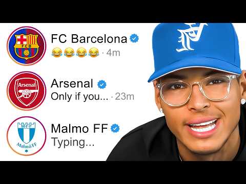 I DM’d 100 Professional Football Teams To See Who Would Give Me A Trial!