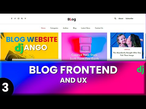 Blog Website Front-End Design HTML and CSS | Django Blog | Part 3