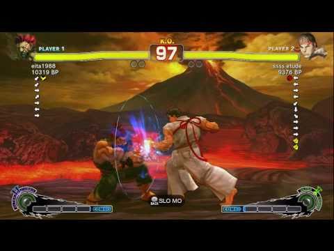 Eita [Akuma] vs ssss etude [Ryu] SSF4 Japanese Online Ranked Matches - TRUE-HD