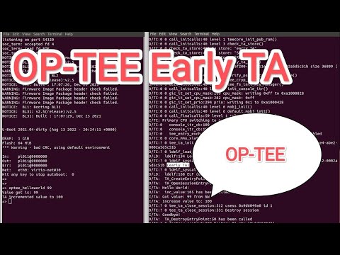 OP-TEE Early TA (Trusted Application) #trustzone #security #uboot #optee #linaro