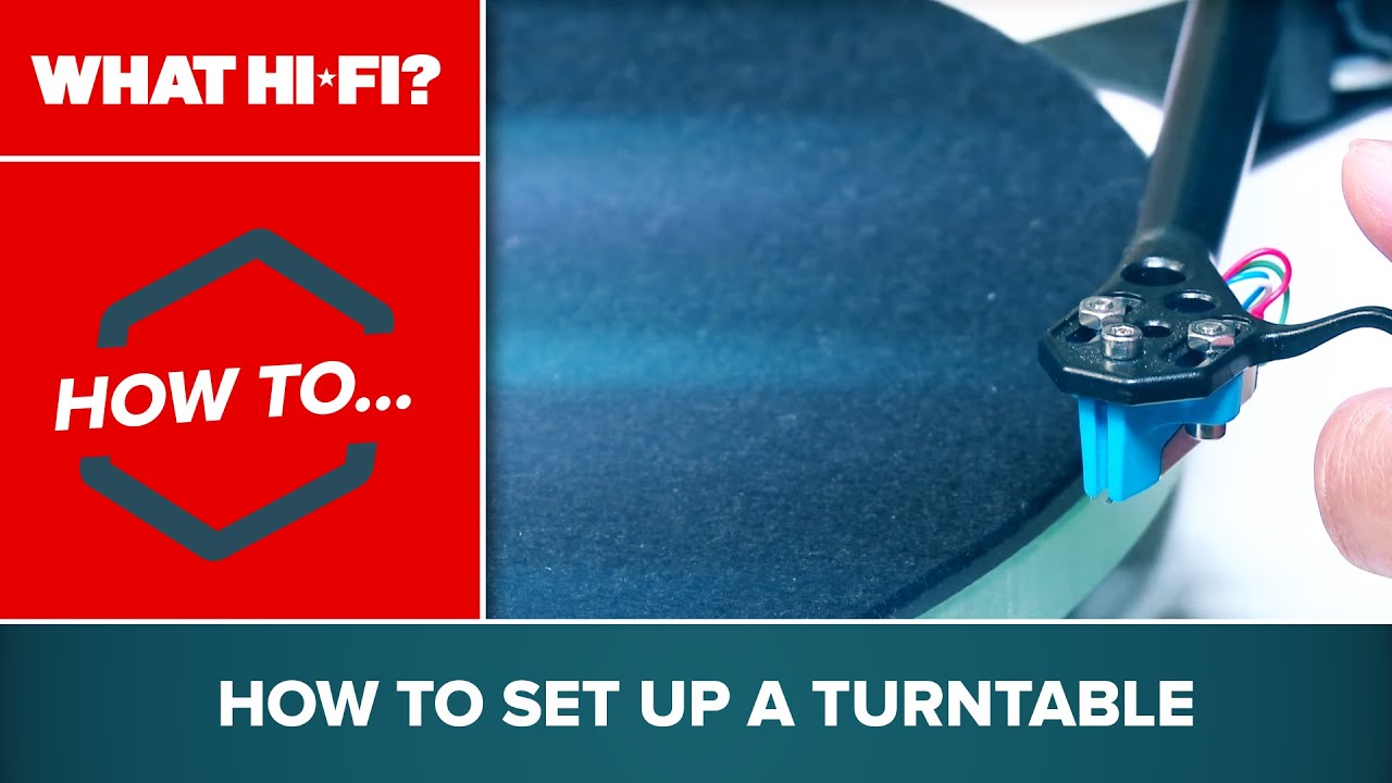 How to set up a turntable - YouTube