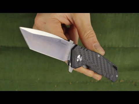 HX Outdoors ZD-005B - Well Made Carbon Fiber / Titanium Tanto Folder