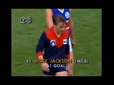 Ricky Jackson - Melbourne - 3 goals v Footscray - 1991 Round 8 - MCG - AFL
