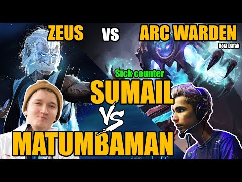SUMAIL [ARC WARDEN] vs MATUMBAMAN [ZEUS] Sick counter - Dota 2