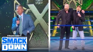 Vince McMahon, Shawn Michaels crash Triple H&#39;s 25th Anniversary Celebration | FRIDAY NIGHT SMACKDOWN