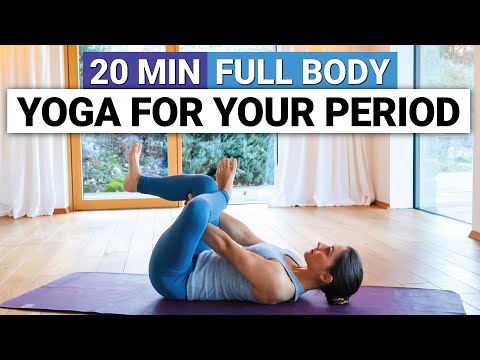 20 Min Gentle Yoga For Your Period | All Levels Full Body Stretch