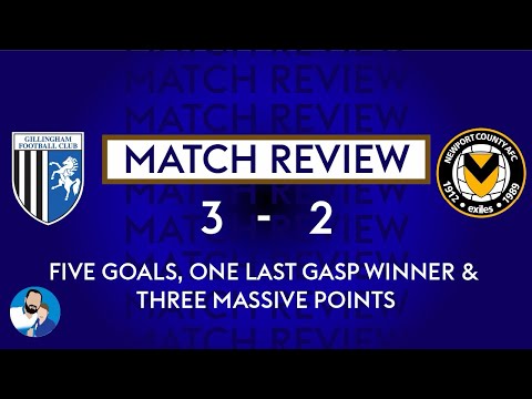 FIVE GOALS, ONE LAST GASP WINNER & THREE MASSIVE POINTS: Gills 3-2 Newport County, 18-01-26
