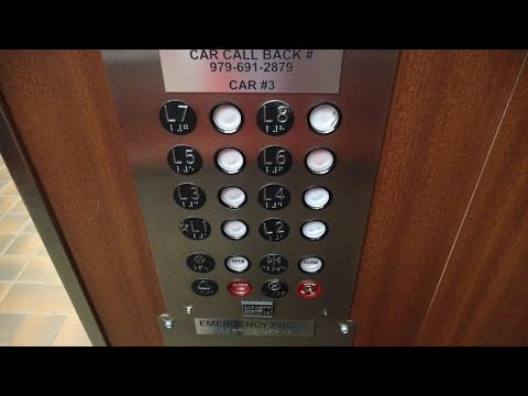 Montgomery A-Series Traction Elevators at Galleria Village in Bryan, TX.