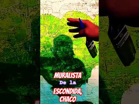 Muralistas del Pueblito La Escondida,Chaco. #turismo #mural #cultura #arte #escultores