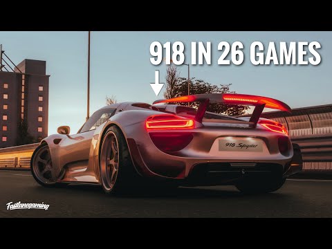 PORSCHE 918 in 26 Car Games (Sound Comparison) GT7 vs FM7 vs FH5 vs PC3 vs Assetto Corsa & more