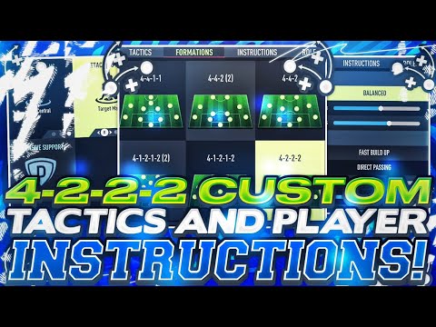 *NEW* BEST 4-2-2-2 CUSTOM TACTICS & PLAYER INSTRUCTIONS! -  BEST META ATTACKING FORMATION IN FIFA 22
