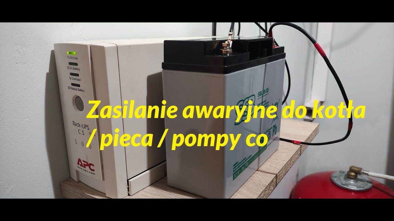 Zasilanie awaryjne do kotła / pieca / pompy obiegowej. UPS
