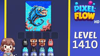 Pixel Flow Level 1410 Solution Walkthrough