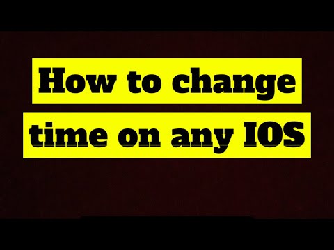How to set or change time on iPhone any iOS