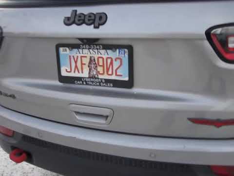 2023 silver /black Jeep Compass Trailhawk 4WD (3C4NJDDN7PT) with an 2.0L L4 DOHC 16V TURBO engine, 9A transmission, located at 9530 Old Seward Highway, Anchorage, AK, 99515, (907) 349-3343, 61.134140, -149.865570 - Nice Jeep Compass Trailhawk come take a test drive - Photo#0