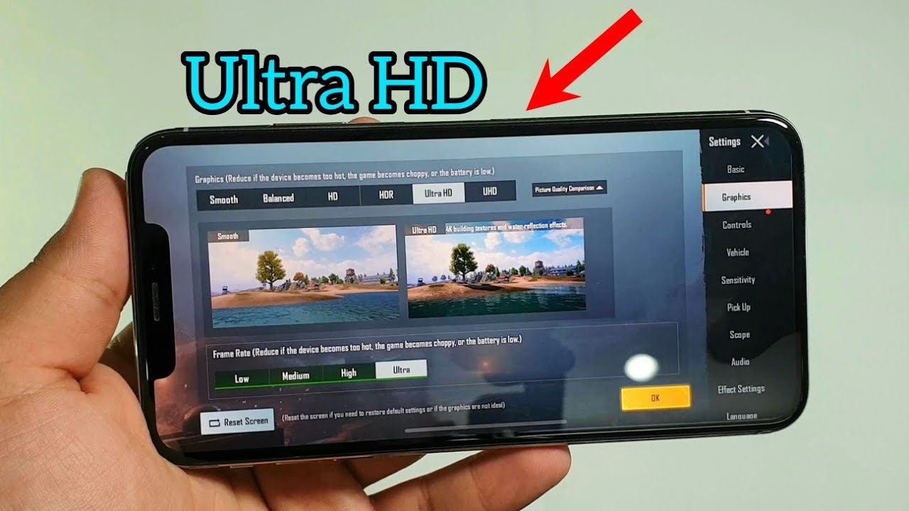 iPhone XS Max PUBG Mobile New Update Ultra HD Test