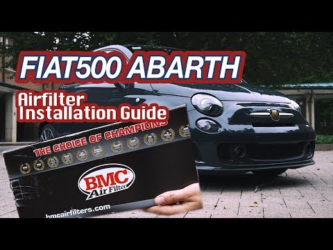 Fiat500abarth BMC air filter installation guide