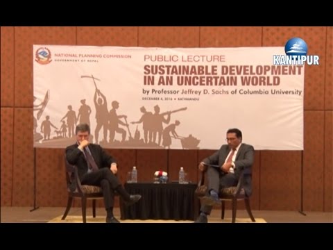 News of the visit of Jeff Sachs (2016)