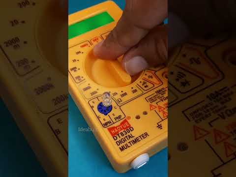 LED easy checking with multimeter