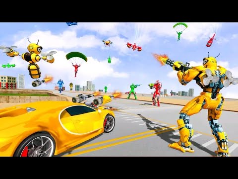 Enjoy the multi robot transform war in bee robot car transformation game. BRGAMER