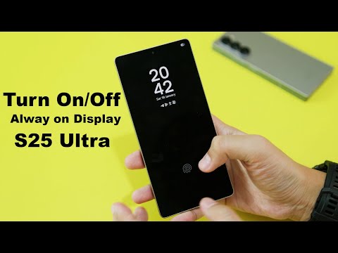 How to Turn On/Off Always On Display Samsung Galaxy S25 Ultra