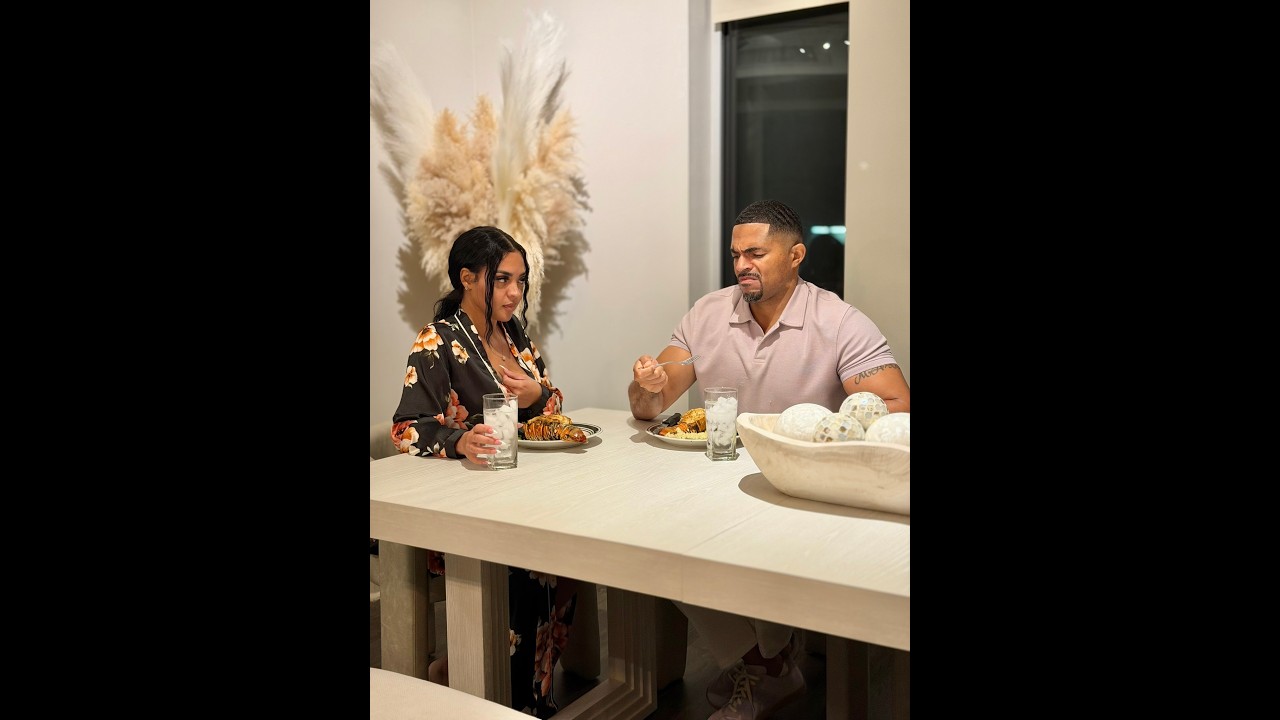When Anthony tastes D’Nisha's cooking!
