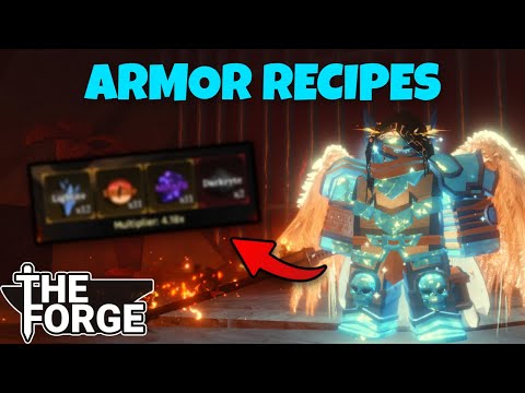 The BEST Progression Guide & Armor Recipes In The Forge Roblox!