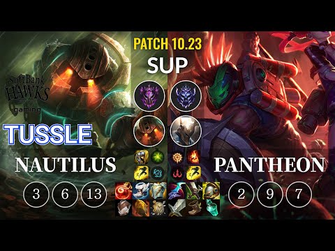 SHG Tussle Nautilus vs Pantheon Sup - KR Patch 10.23
