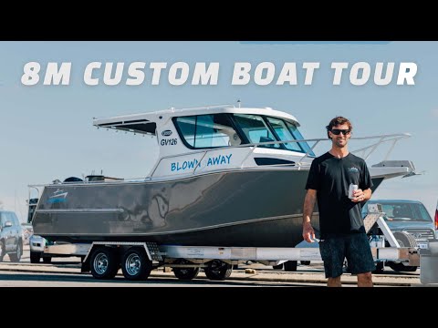 x8000HT Hard Top Seatrial & Walkthrough - Testing an 8m Cabin Boat