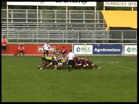 CALVISANO - FIAMME ORO  LE METE MATCH RIPRESO DA RAI SPORT AL PERONI STADIUM