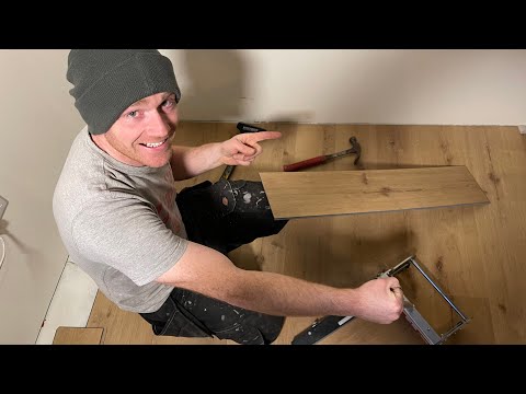 FITTING LVT FLOORING FOR THE FIRST TIME - Easy and QUICK - Click Vinyl Planks