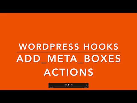 WordPress Hooks Actions add meta boxes Part 21 Example