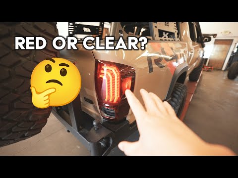 The NEW Toyota Tacoma Taillights from Morimoto X ME-SO Customs! Comparing Red VS Clear Lens