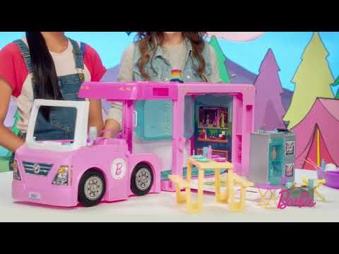 Mattel Barbės kemperis 3 in 1 video
