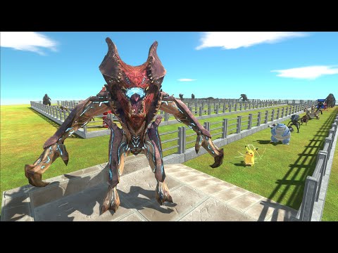 RAIJIN VS MECHAGODZILLA 2021 DEATH RUN - Animal Revolt Battle Simulator