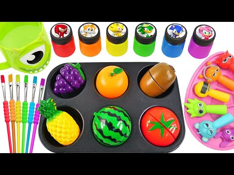 Oddly Satisfying Video l Making Rainbow Lollipop Sprunki Candy FROM Magic Wild Fruts Unboxing ASMR