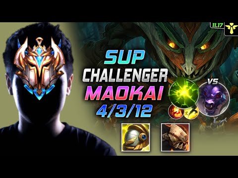 Challenger Maokai Support vs Alistar - 챌린저 장인 서폿 마오카이 템트리 룬 망자 여진 マオカイ Маокай 扭曲树精 - LOL KR 11.17