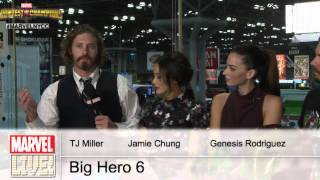 The Cast of Disney’s Big Hero 6 stop by Marvel LIVE! at New York Comic Con 2014 Part One
