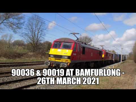 90036 & 90019 at Bamfurlong - 26th March 2021