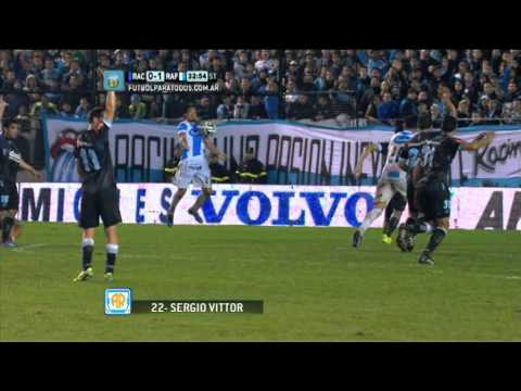 Gol de Vittor. Racing 0 - Rafaela 1. Fecha 10. Torneo Primera División 2014. FPT