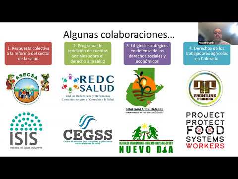 Seminario Web “La Epidemiología Neocolonial de la Enfermedad Renal Crónica de Causas No Tradicionales en Comunidades Agrícolas de Guatemala”