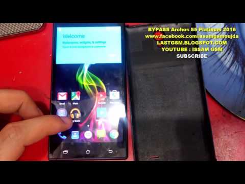 ARCHOS 55 PLATINUM BYPASS GOOGLE ACCOUNT REMOVE FRP 2016