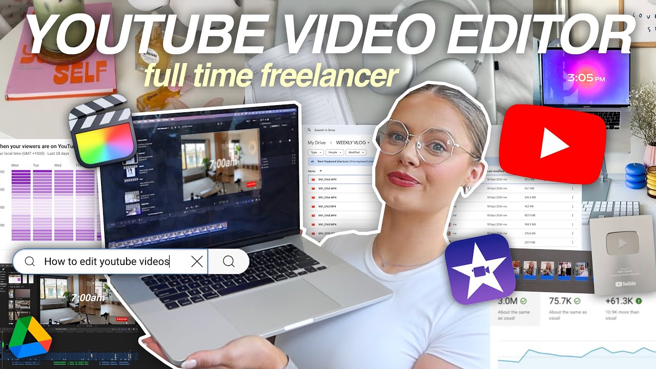 FREELANCE YOUTUBE EDITING 🎧✨ | Realistic Day in My Life + How to Get Started! (Tips & Tricks)