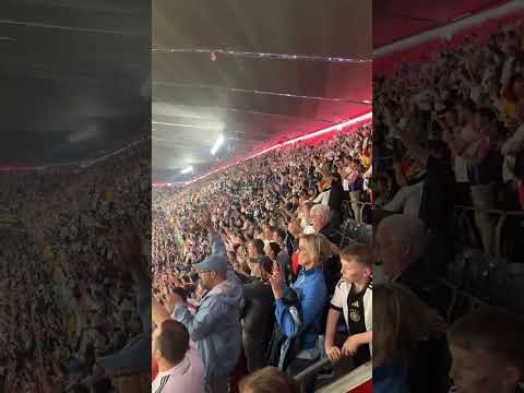 Germany fans full time 5-1 vs Scotland singing major tom