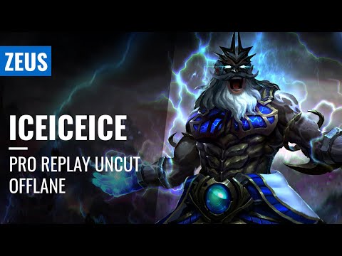 Zeus OFFLANE ICEICEICE Replay DOTA2 UNCUT 7.26C