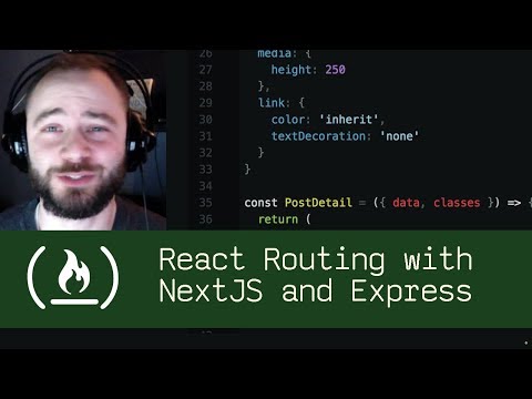 React Routing with NextJS and Express (P5D29) - Live Coding with Jesse