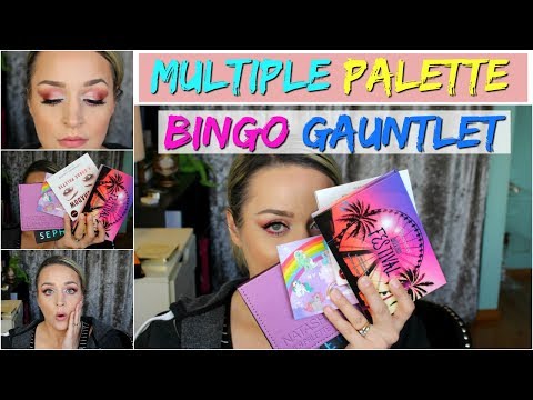 Multiple Palette Bingo Gauntlet! Eyeshadow Tutorial/GRWM Challenge