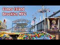Let's Go to Coney Island in Brooklyn NYC 🗽 Arcades, Boardwalk & Fun 🤩 Walk through Wonder Wheel Park