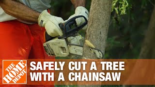 How to Cut a Tree with a Chainsaw Safely | The Home Depot